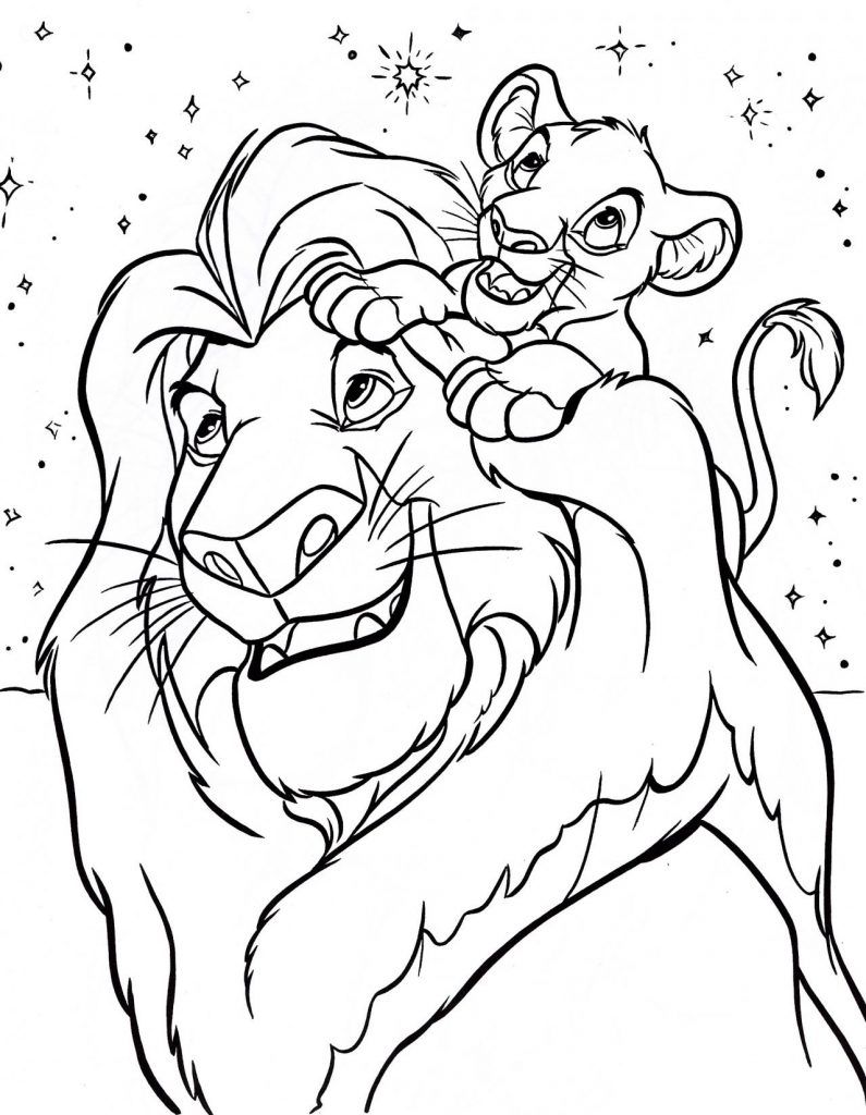 Lion King Coloring Pages 795x1024 Lion King Coloring Pages