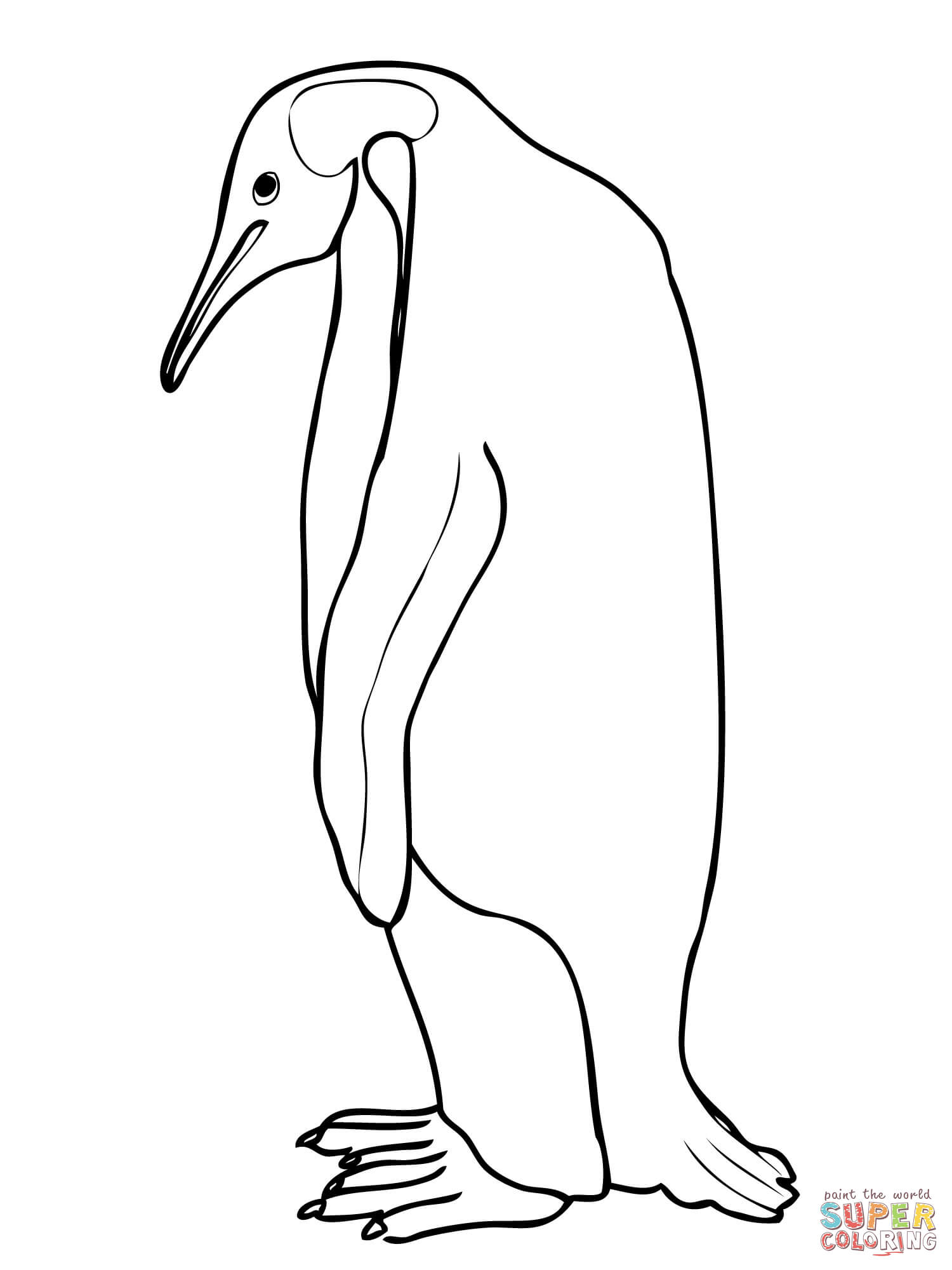 1500x2000 Brilliant Ideas Of King Penguin Coloring Pages For Emperor Penguin