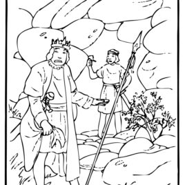 King Saul Coloring Page