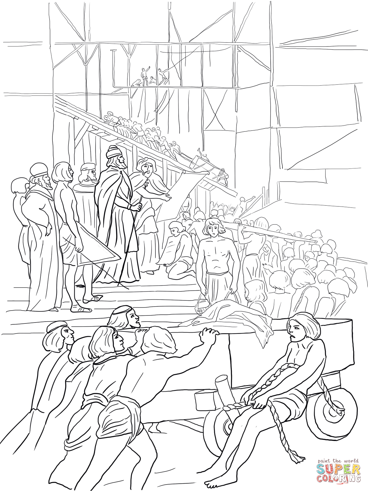 Inspiration King Solomon Builds The Temple Coloring Page 1200x1600 Inspiration King Solomon Builds The Temple Coloring Page