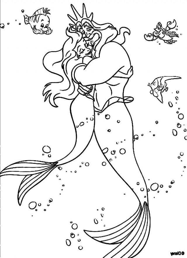 King Triton Coloring Pages at GetColorings.com | Free printable ...