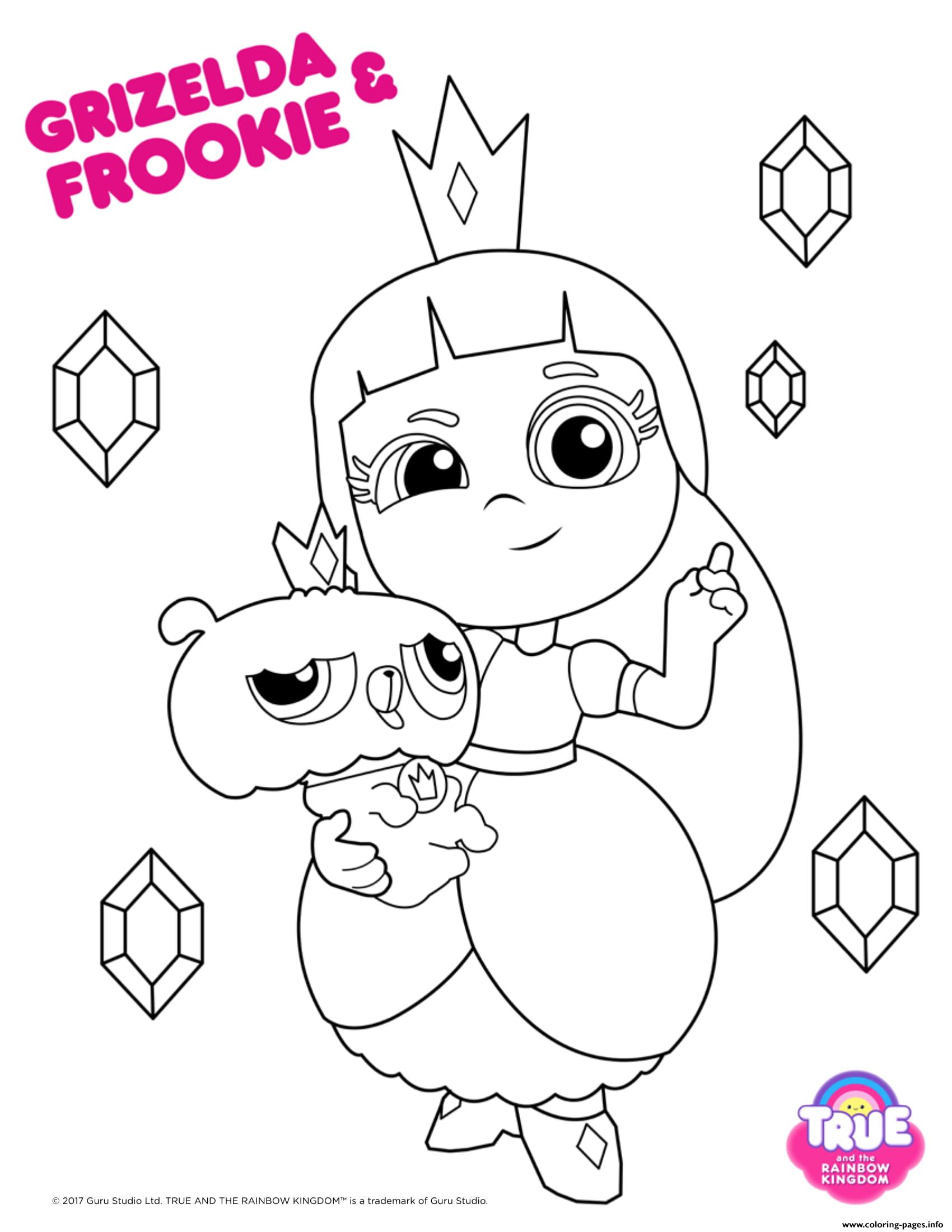 Grizelda Frookie 1 True And The Rainbow Kingdom Coloring Pages 1700x2200 Grizelda Frookie 1 True And The Rainbow Kingdom Coloring Pages