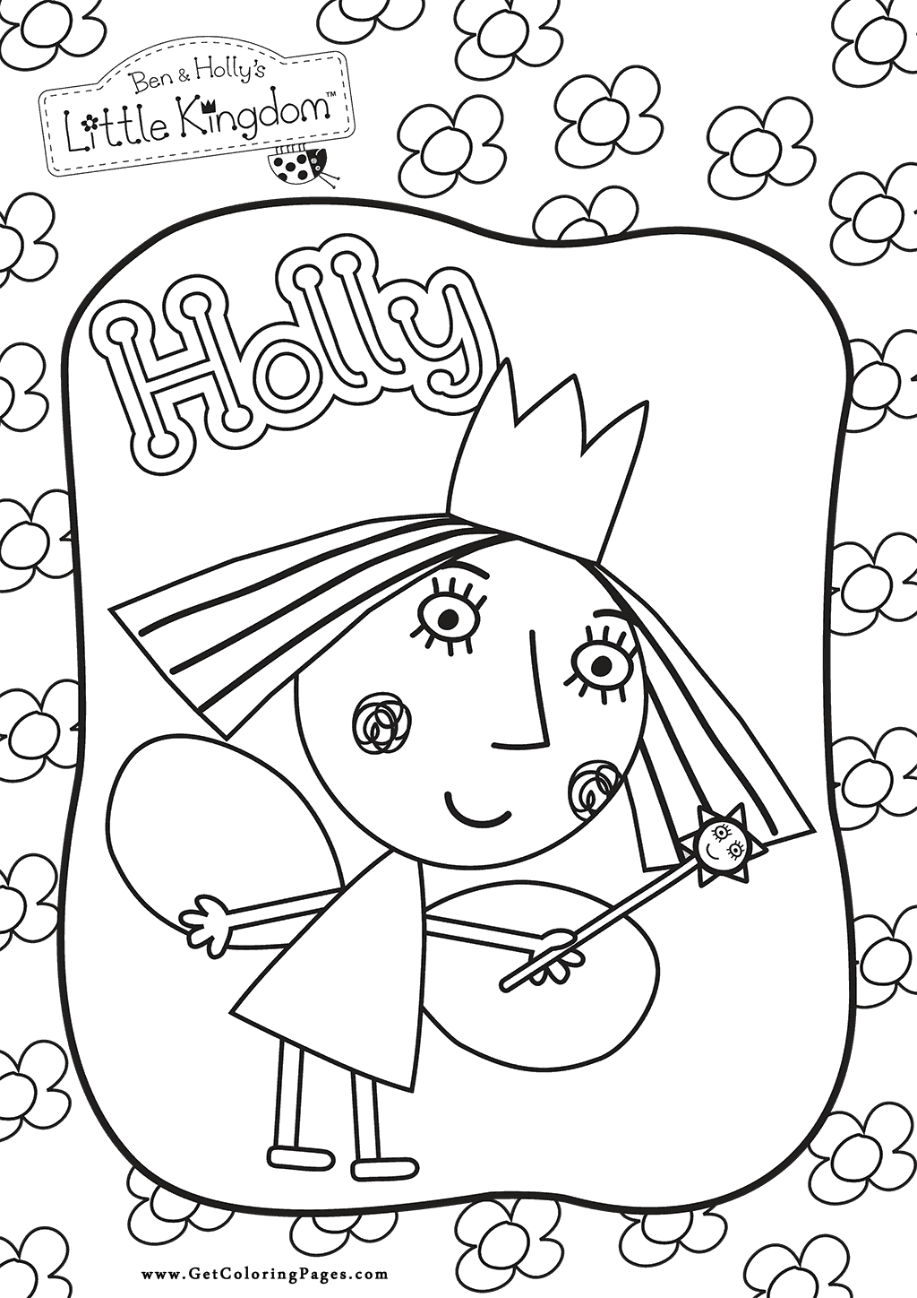 Ben And Holly Little Kingdom Colouring 1024x1448 Ben And Holly Little Kingdom Colouring