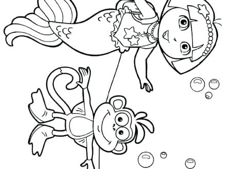Dora Coloring Page Mermaid Coloring Pages Mermaid Coloring Pages 440x330 Dora Coloring Page Mermaid Coloring Pages Mermaid Coloring Pages