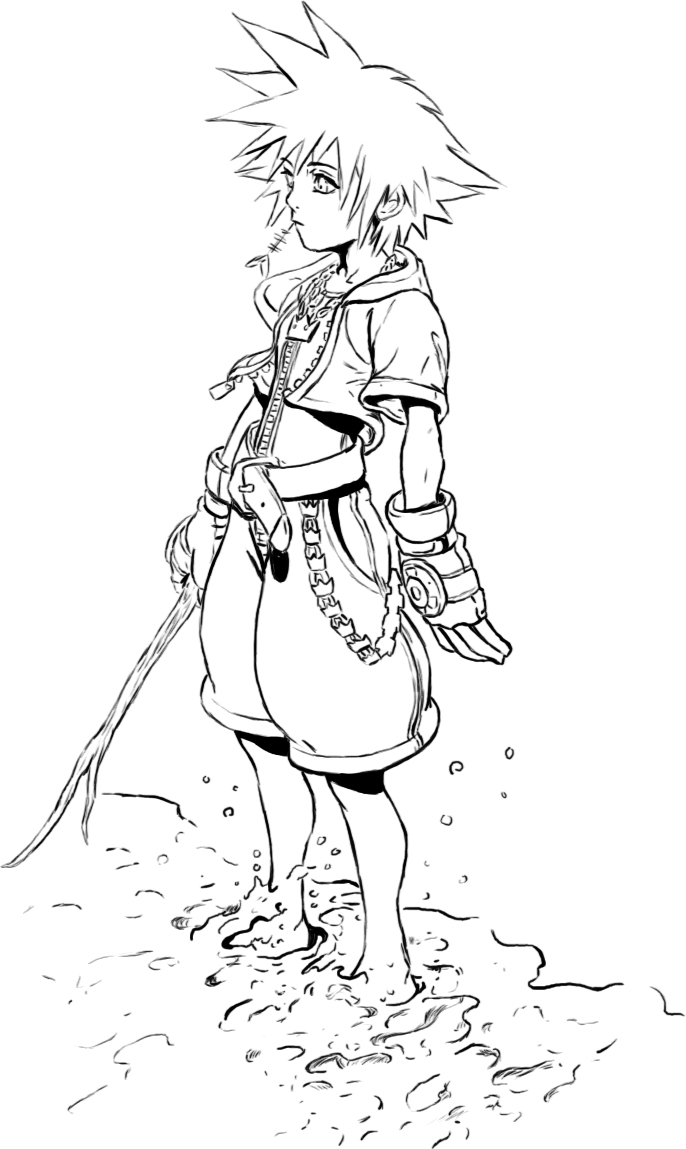 Kingdom Of Hearts Coloring Pages 686x1149 Kingdom Of Hearts Coloring Pages