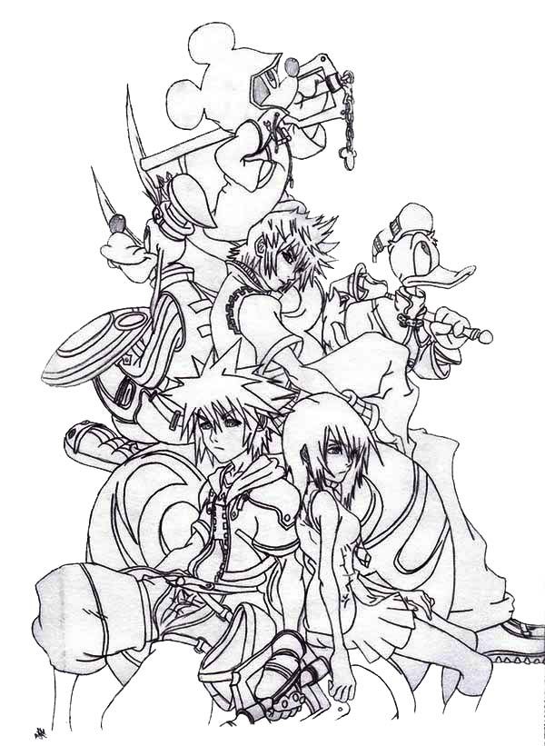 Kingdom Hearts Coloring Pages Here Home Sora Sora And Friends 600x821 Kingdom Hearts Coloring Pages Here Home Sora Sora And Friends