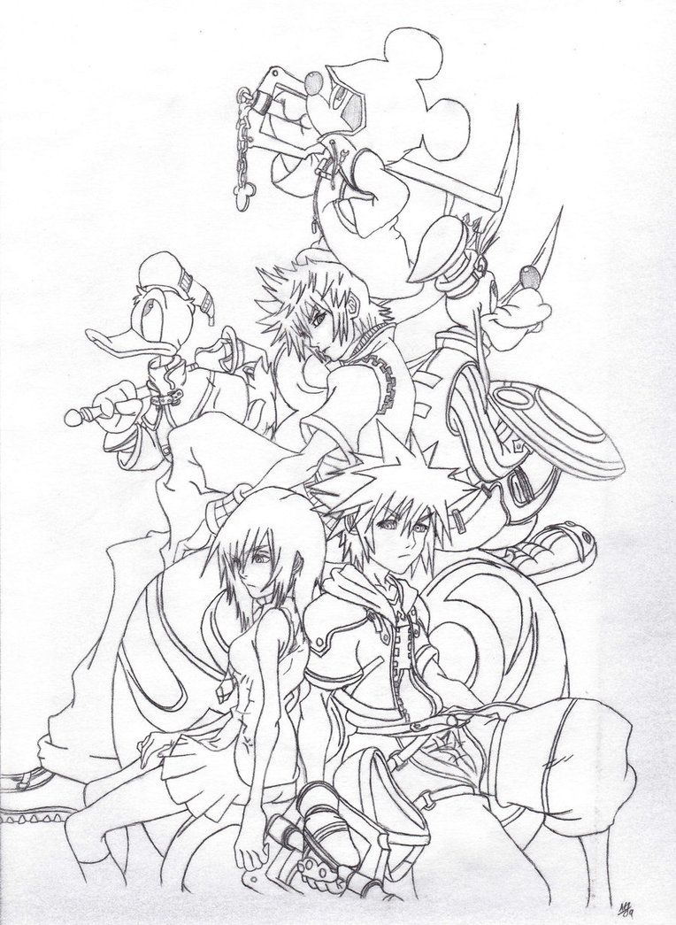 Kingdom Hearts Coloring Pages Kingdom Hearts 2 Coloring Pages 764x1045 Kingdom Hearts Coloring Pages Kingdom Hearts 2 Coloring Pages