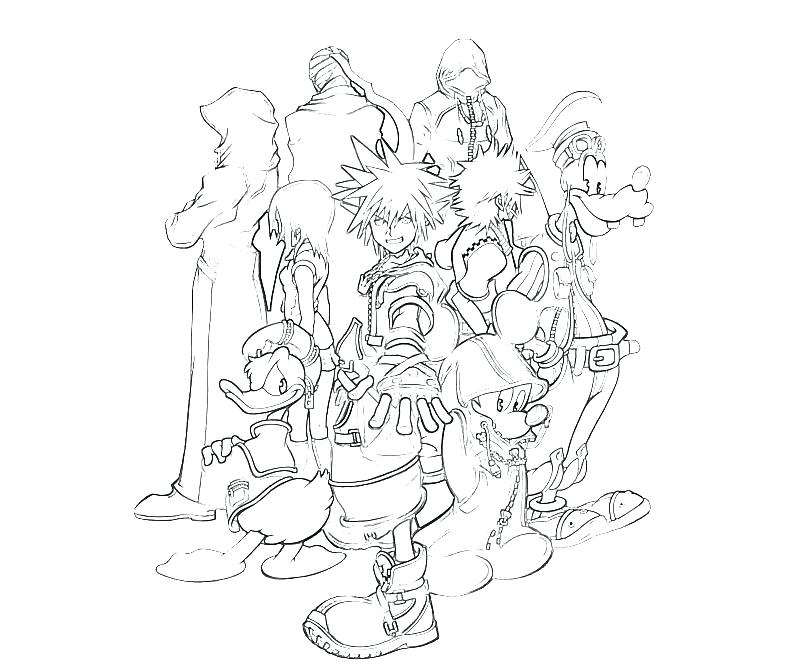 Kingdom Hearts Coloring Pages 800x667 Kingdom Hearts Coloring Pages
