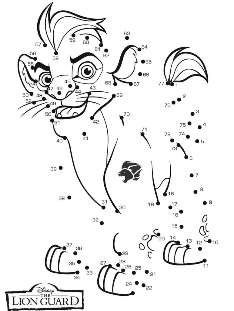 772x1024 Lion Guard Coloring Pages 20 Printable The Disney Kion Connect Dot