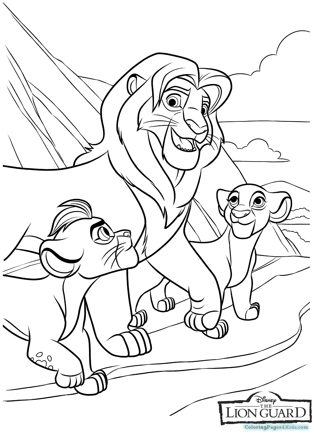 1024x1422 The Lion Guard Coloring Pages For Kids Cool