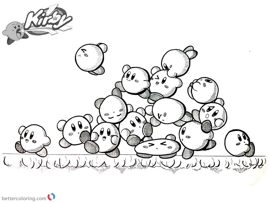 Kirby Coloring Pages Inktober Kirby Mass Attack 900x680 Kirby Coloring Pages Inktober Kirby Mass Attack
