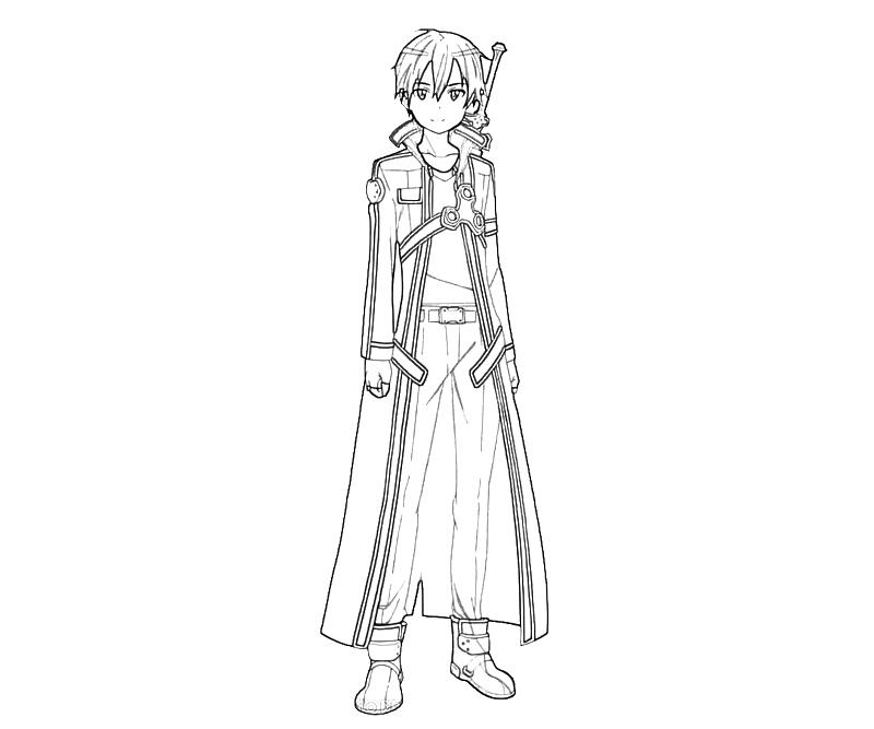 Kirito Coloring Pages at GetColorings.com | Free printable colorings ...