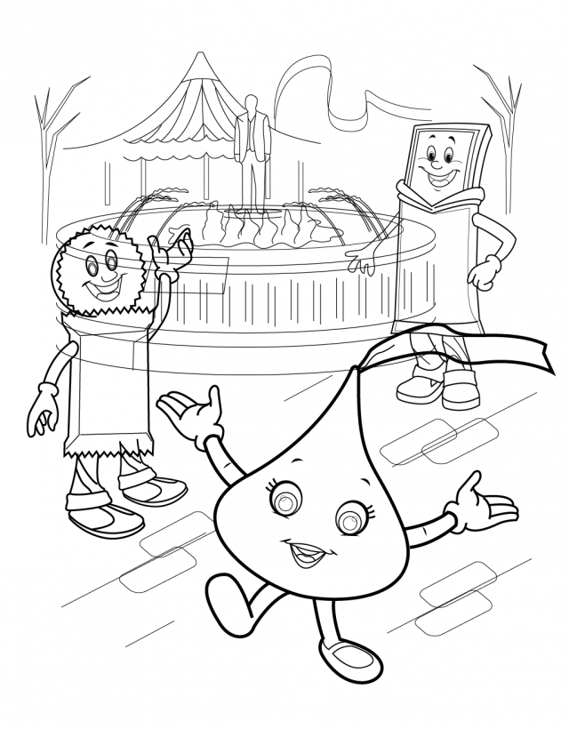 640x820 Hershey Coloring Pages Hershey Kiss Coloring Page Hershey Coloring
