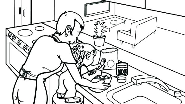 Cooking Coloring Pages Kitchen Coloring Page Cooking Coloring 600x337 Cooking Coloring Pages Kitchen Coloring Page Cooking Coloring