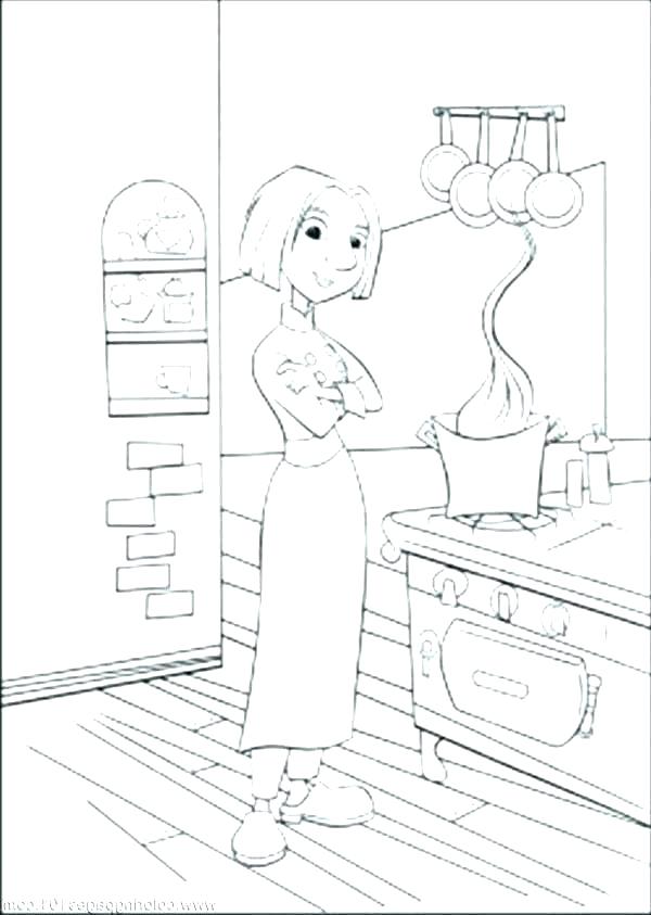 Kitchen Coloring Page Boiling Water In The Kitchen Coloring Pages 600x843 Kitchen Coloring Page Boiling Water In The Kitchen Coloring Pages