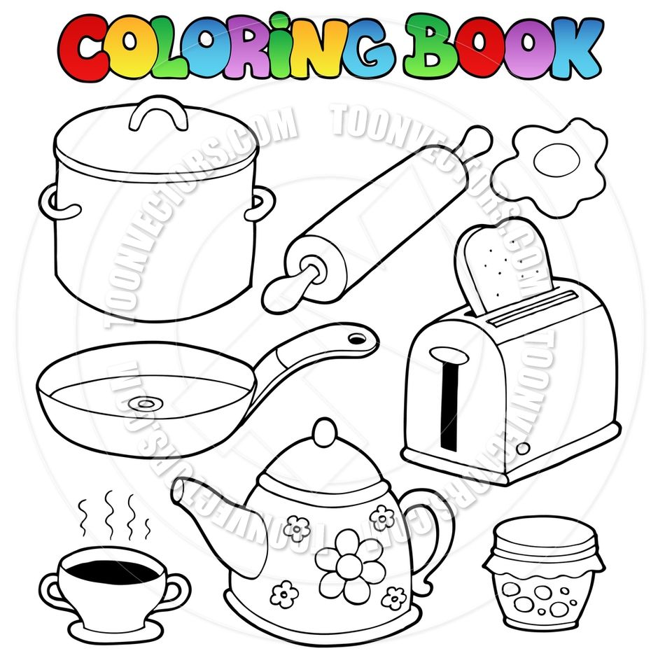 Kitchen Items Colouring Pages Coloring Other 940x940 Kitchen Items Colouring Pages Coloring Other