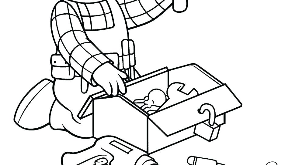 Tools Coloring Page Construction Worker Coloring Pages 960x544 Tools Coloring Page Construction Worker Coloring Pages