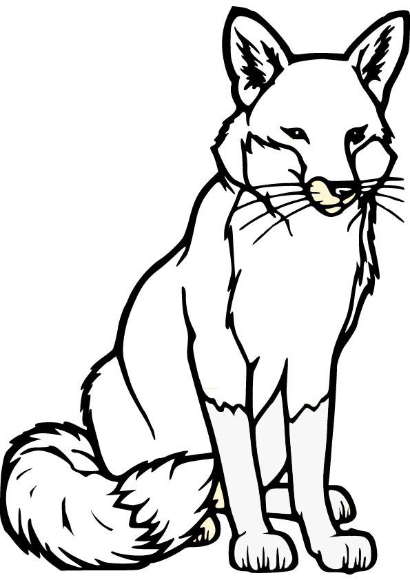 595x842 Fox Drawing Fox Coloring Pages Foxy Fox Fox