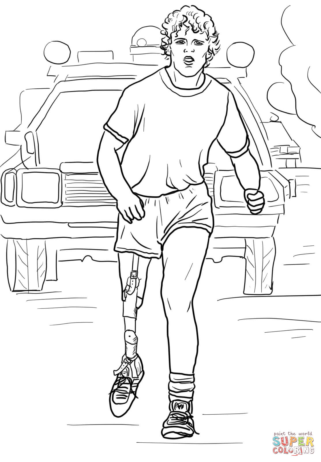 1113x1600 Terry Fox Drawing