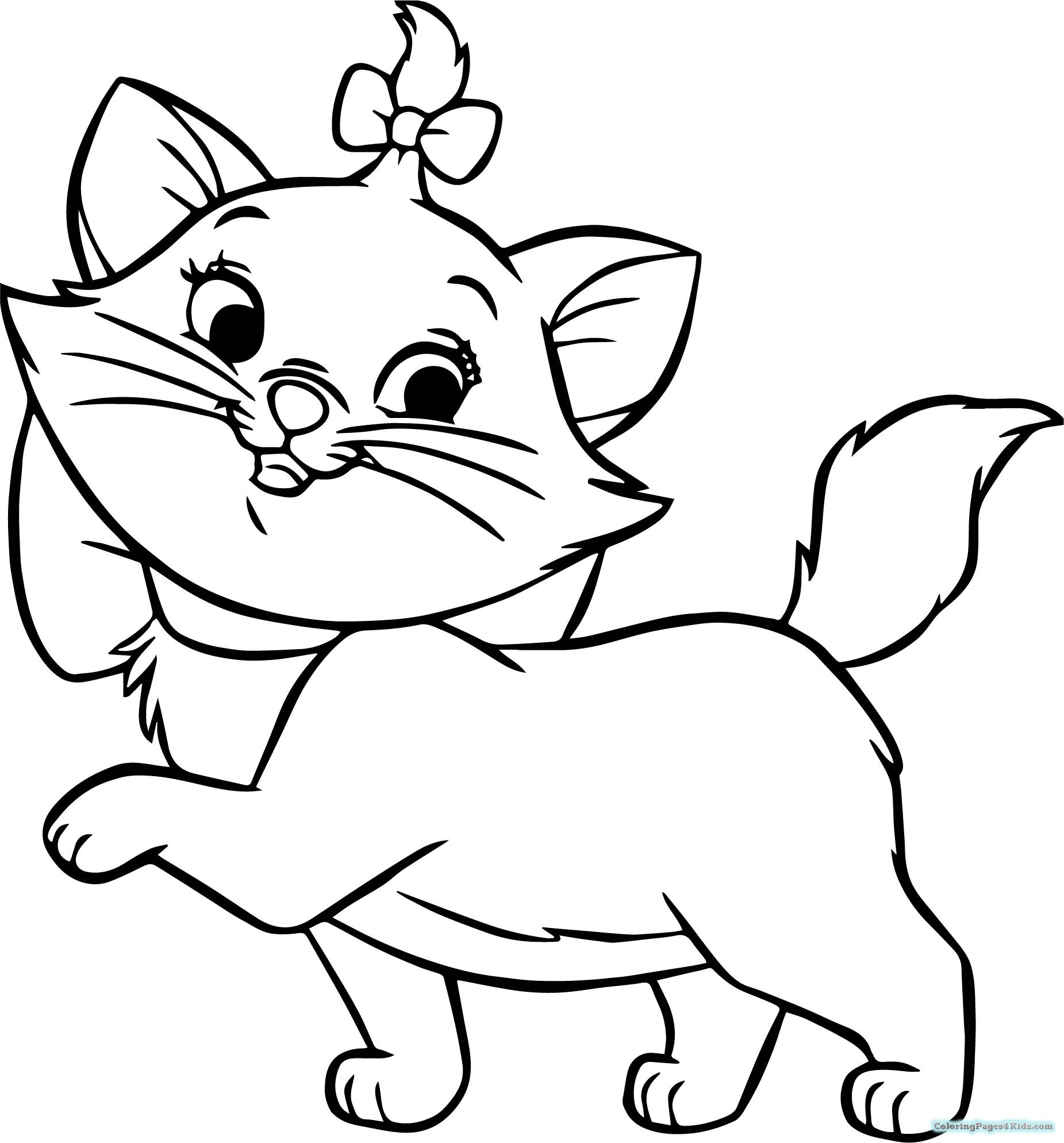 1851x1988 Enormous Printable Kitten Coloring Pages Cute
