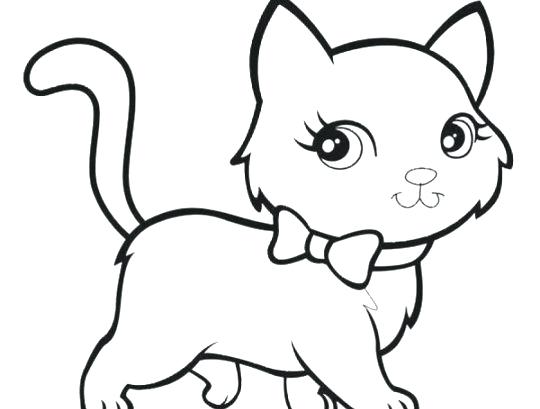 540x409 Kitten Coloring Page Cat Drawing Page Coloring Pages For Kids