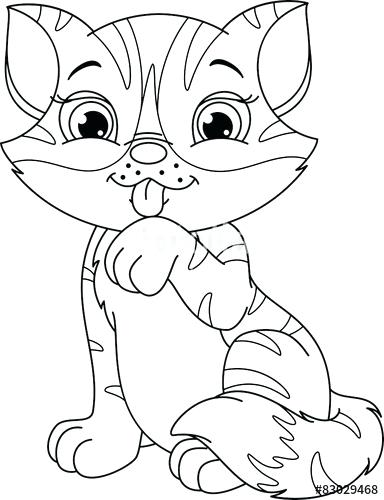 384x500 Kitten Coloring Page Kitten Coloring Page Puppy And Kitten