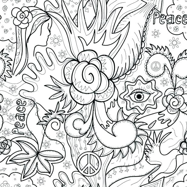 Mandala Coloring Pages For Adults Together With Cute Kitten 618x618 Mandala Coloring Pages For Adults Together With Cute Kitten