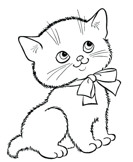 449x547 Kitten Coloring Pages To Print Cute Little Kitten Kitten Coloring