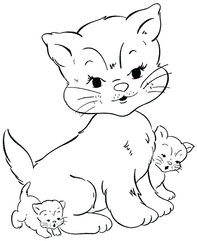 670x820 Printable Puppy And Kitten Coloring Pages Kids Coloring Cat