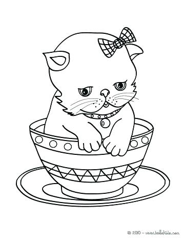 363x470 Cute Kitten Coloring Pages