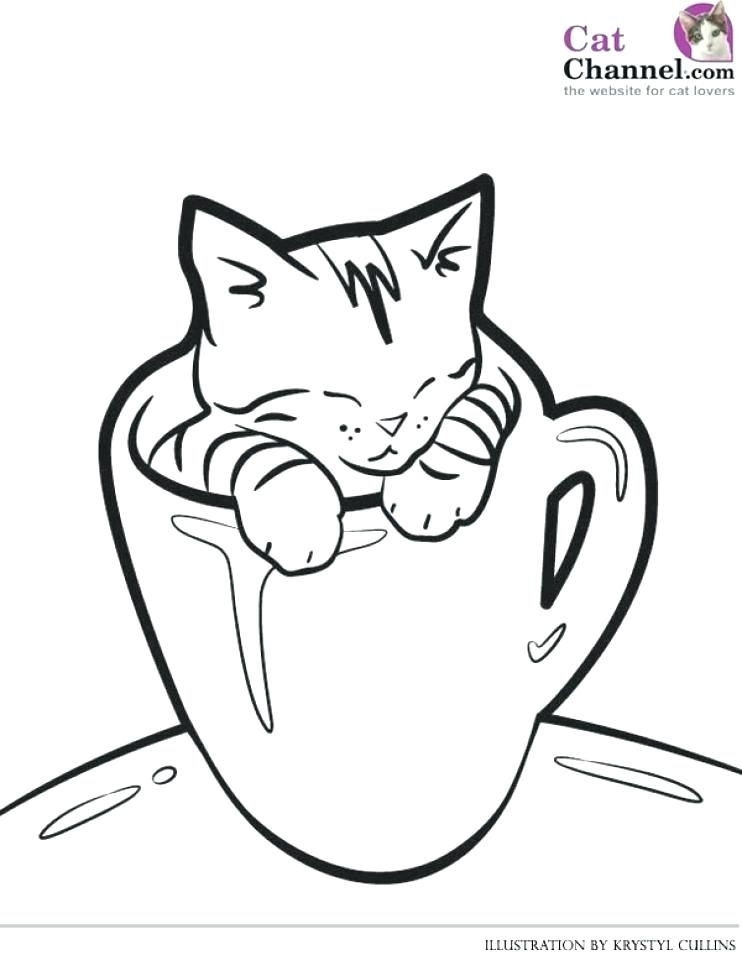 Kitten Coloring Pages Coloring Pages Of Kittens To Print Cute 742x960 Kitten Coloring Pages Coloring Pages Of Kittens To Print Cute