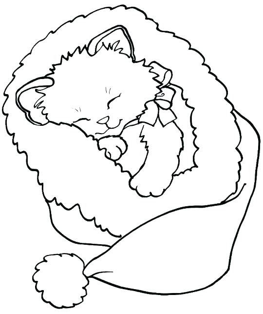 Printable Kitten Coloring Pages Kitten With Yarn Coloring Page 540x644 Printable Kitten Coloring Pages Kitten With Yarn Coloring Page