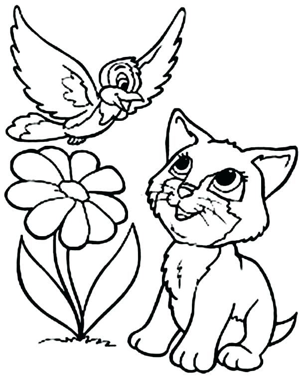 600x763 Christmas Cat Coloring Pages Coloring Pages Cat This Kitty Cat