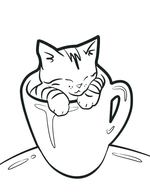 600x776 Cute Kitty Coloring Pages Cat Coloring Pages Cute Cat Coloring