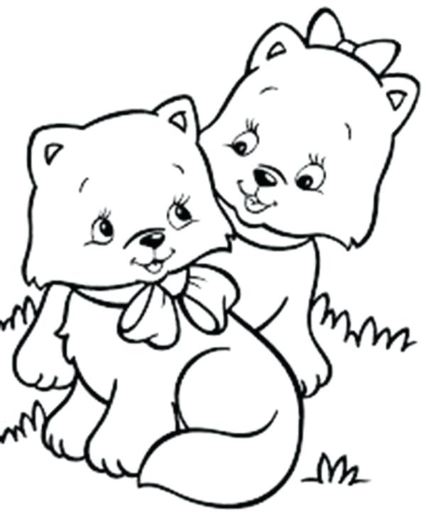 Cat Coloring Pages Printable Beautiful Kitty Cat In Lovely Outfit 600x724 Cat Coloring Pages Printable Beautiful Kitty Cat In Lovely Outfit