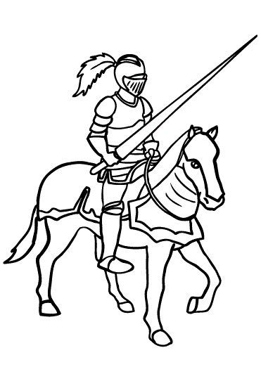 371x532 Top 10 Knight Coloring Pages For Kids