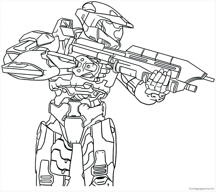 863x767 Halo Coloring Pages To Print Halo Coloring Page Knight Coloring