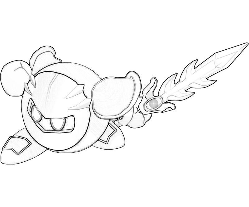 800x667 Meta Knight Coloring Pages
