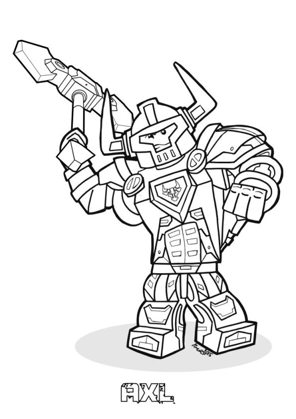 595x842 Kids N 29 Coloring Pages Of Lego Nexo Knights