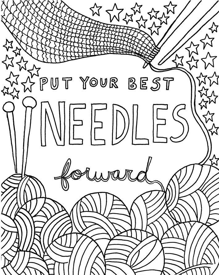 Free Coloring Book Page Download Just For Knitters! Craftsy Blog 710x888 Free Coloring Book Page Download Just For Knitters! Craftsy Blog