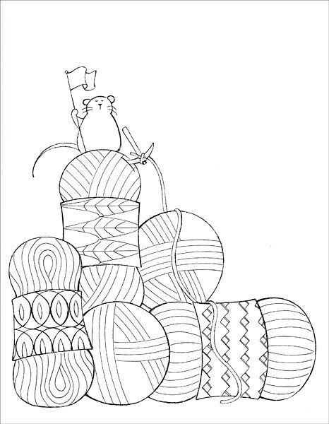 I Dream Of Yarn A Knit And Crochet Coloring Book From Knitpicks 466x600 I Dream Of Yarn A Knit And Crochet Coloring Book From Knitpicks