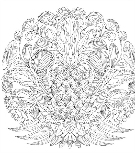 Tropical World Coloring Book From Knitting By Millie 528x600 Tropical World Coloring Book From Knitting By Millie
