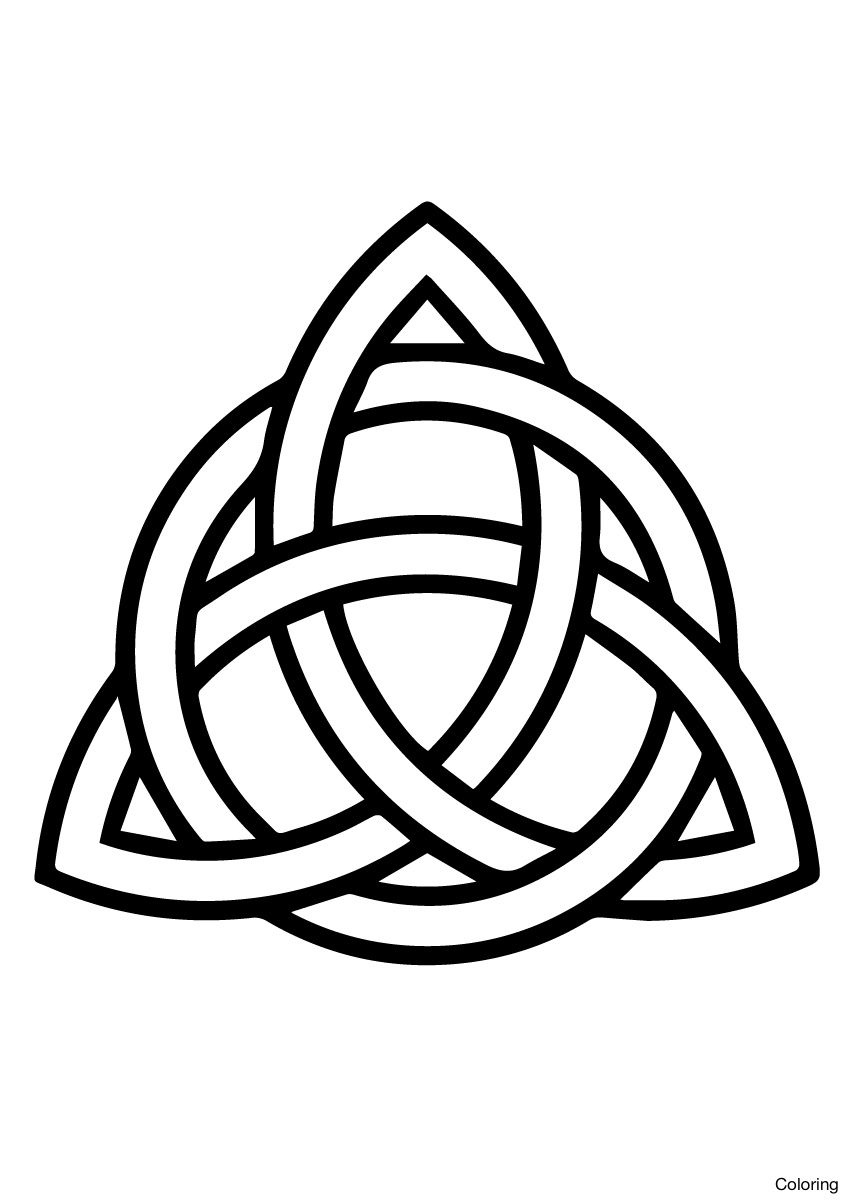 849x1200 Celtic Coloring Pages For Kids Knot 15f