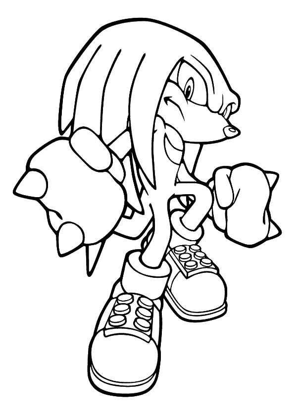 Knuckles Coloring Pages at GetColorings.com | Free printable colorings ...