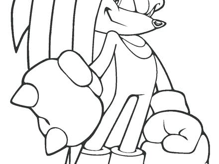 440x330 Knuckles Coloring Pages Printable Sonic Coloring Pages For Kids