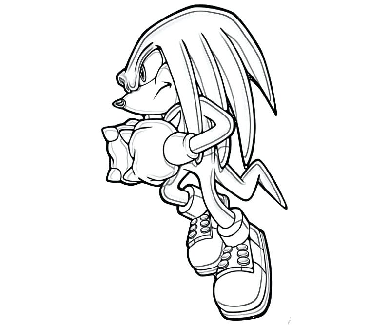 Knuckles The Echidna Coloring Pages at GetColorings.com | Free ...