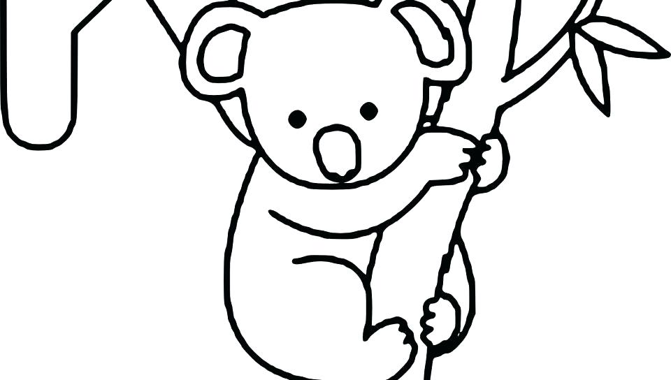 960x544 Koala Bear Coloring Page
