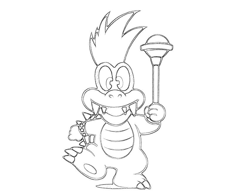 Iggy Koopa Coloring Pages 800x667 Iggy Koopa Coloring Pages