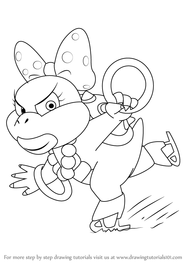 Super Mario Ludwig Coloring Pages 598x844 Super Mario Ludwig Coloring Pages