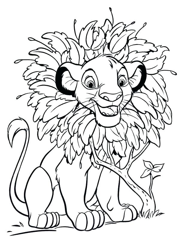 Lion King Printable Coloring Pages Coloring Pictures Of A Lion 615x839 Lion King Printable Coloring Pages Coloring Pictures Of A Lion